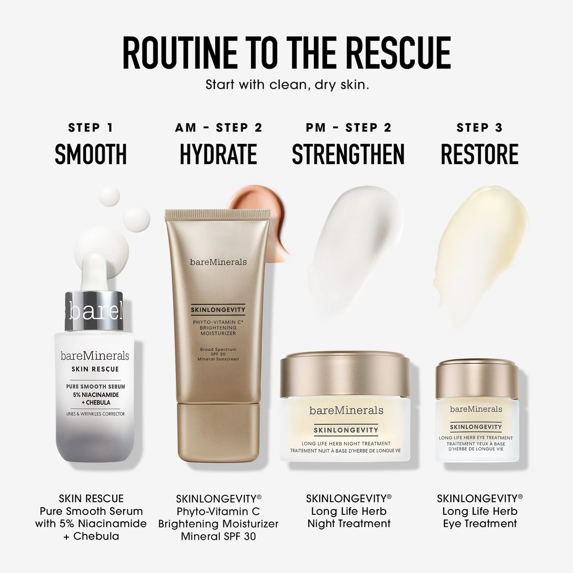 Ser de curățare Skin Rescue Pure Smooth 30 ml - bareMinerals