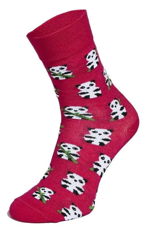 Life Skarpetki Bawełniane Hipster Wzór Panda Rozm. 39-42