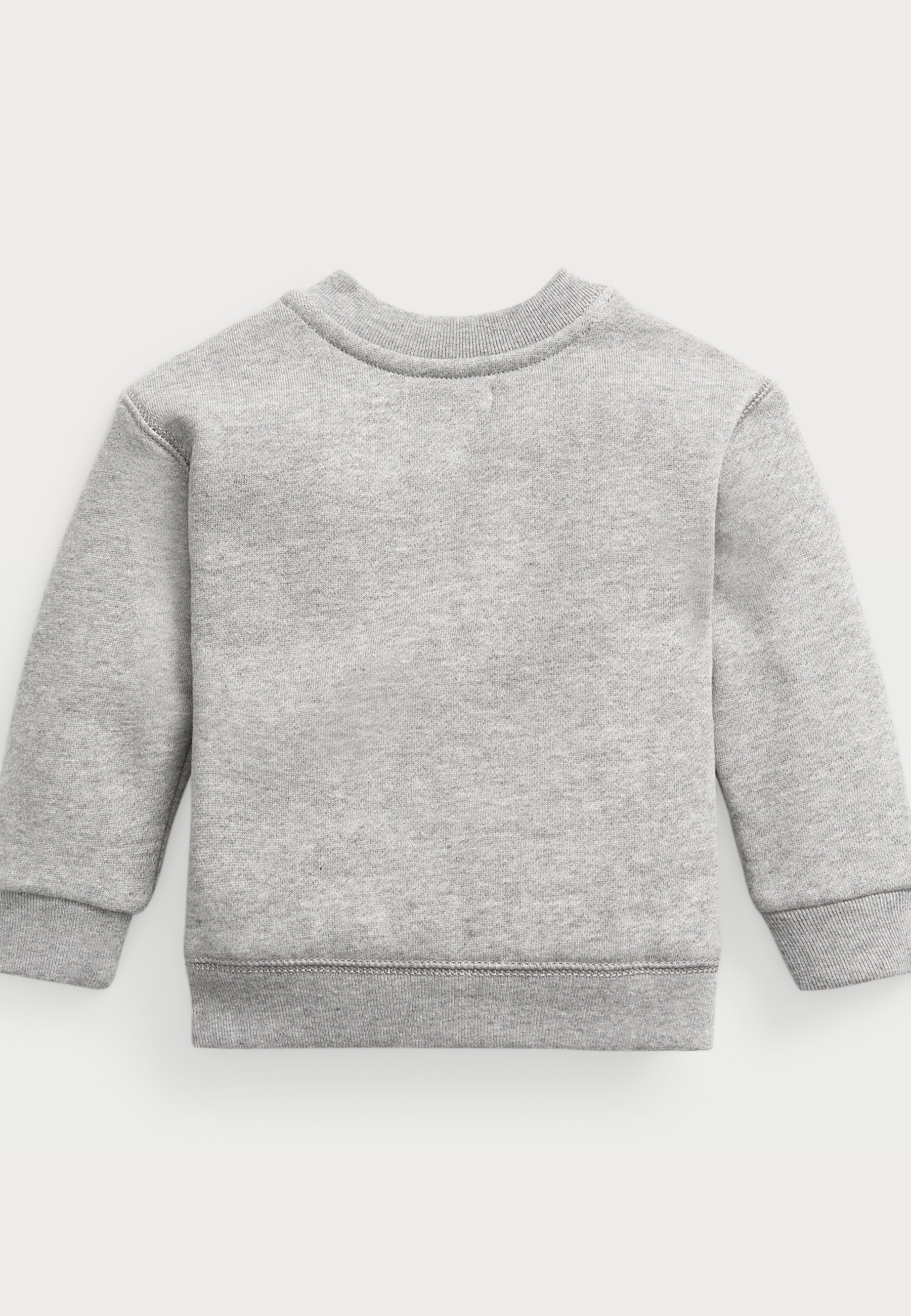 Polo Ralph Lauren fleece trui met ronde hals - Sweatshirt - donker gemêleerd