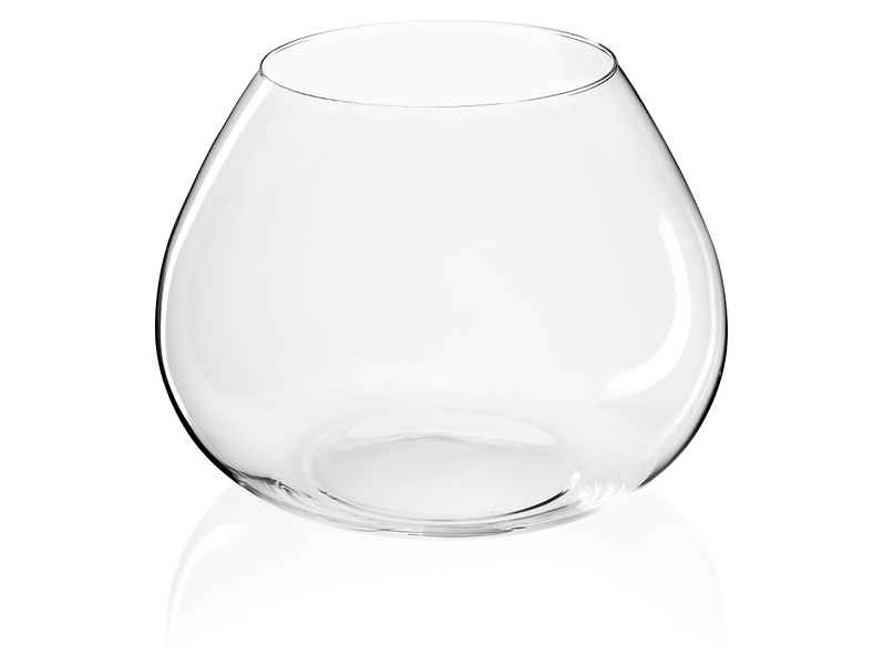 Wazon szklany Róża 15 cm transparentny