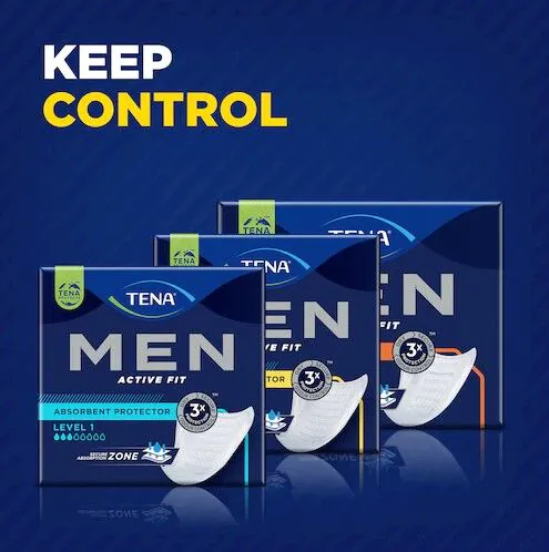 Tena Men Active Fit Level 1, Wkładki na nietrzymanie moczu dla mężczyzn