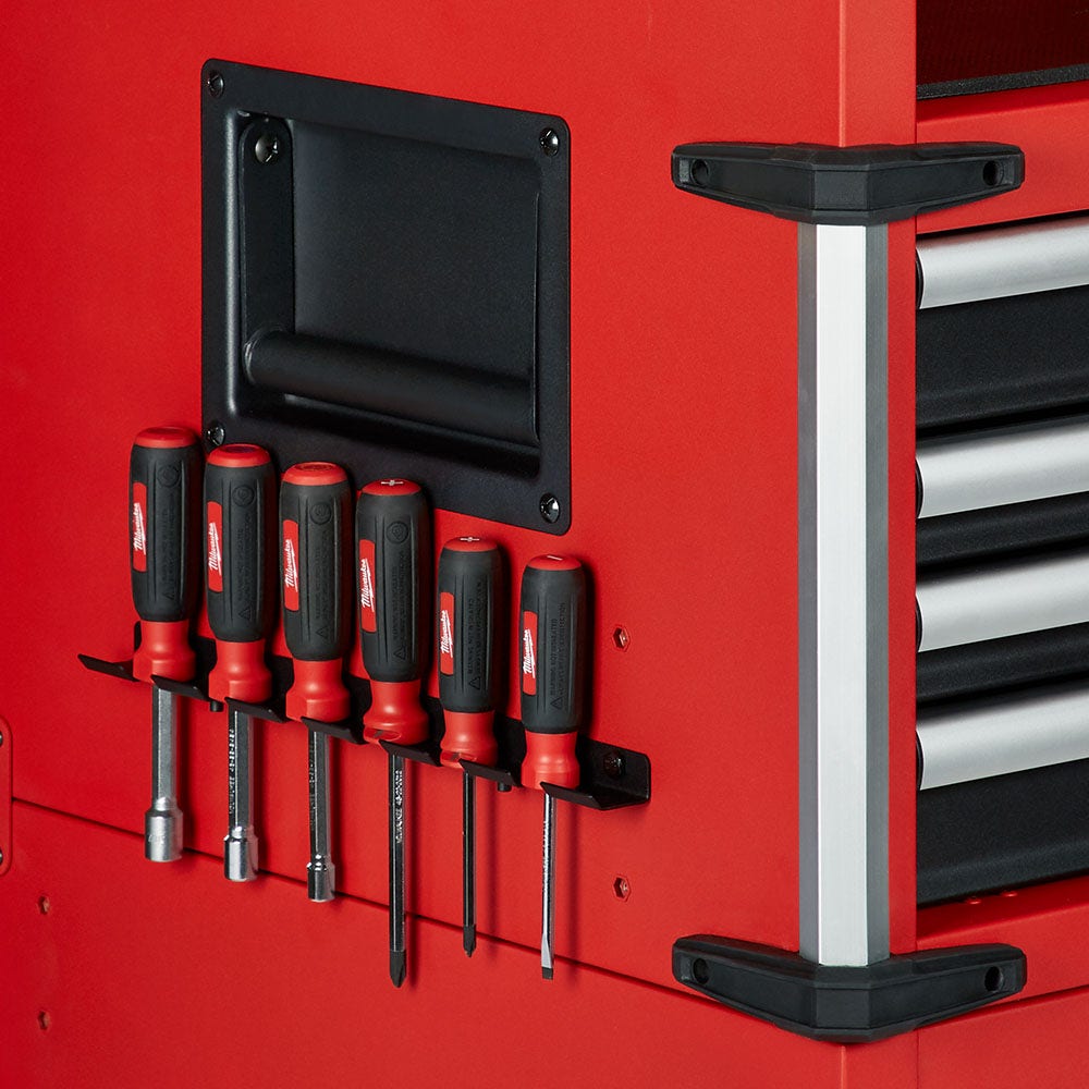Caixa de ferramentas de aço Milwaukee 48228543 de grande capacidade com 46 polegadas