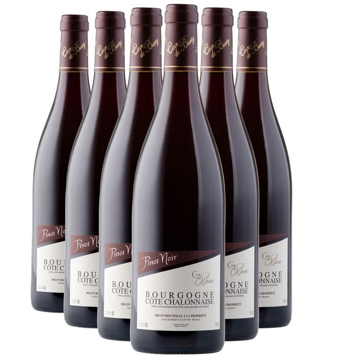 Cave de Bissey Bourgogne Côte Chalonnaise Pinot Noir 2022 - Vin Rouge de Bourgogne (6x75cl)