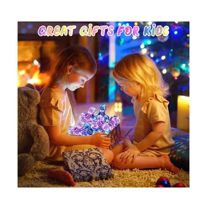 pezzi Fidget Spinner LED Crystal Light-Up Hand Spinner Giocattolo sensoriale Fidget Toys Antistress ADHD per bambini Blu e Viola