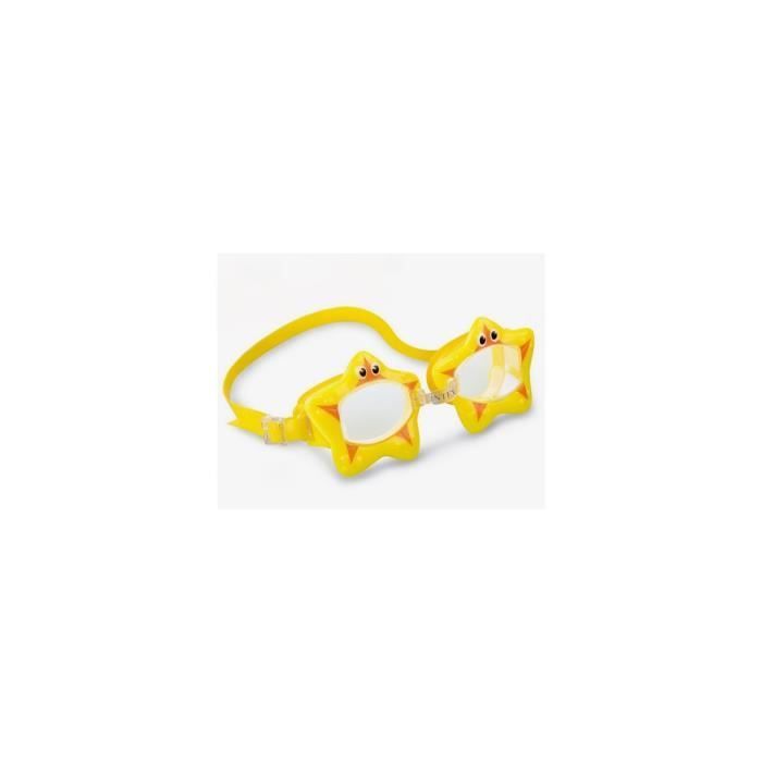 Lunettes de Natation Etoile De Mer Jaune - Enfant de 3 ans + - Accessoire Piscine - Mer - Plage