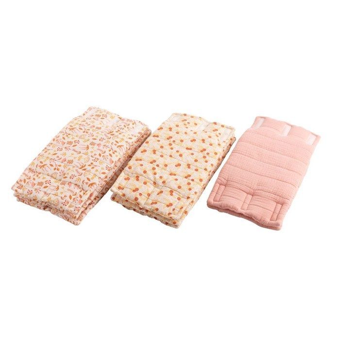 Protections de barreaux de lit bébé lot de 8 en coton - ESMEE