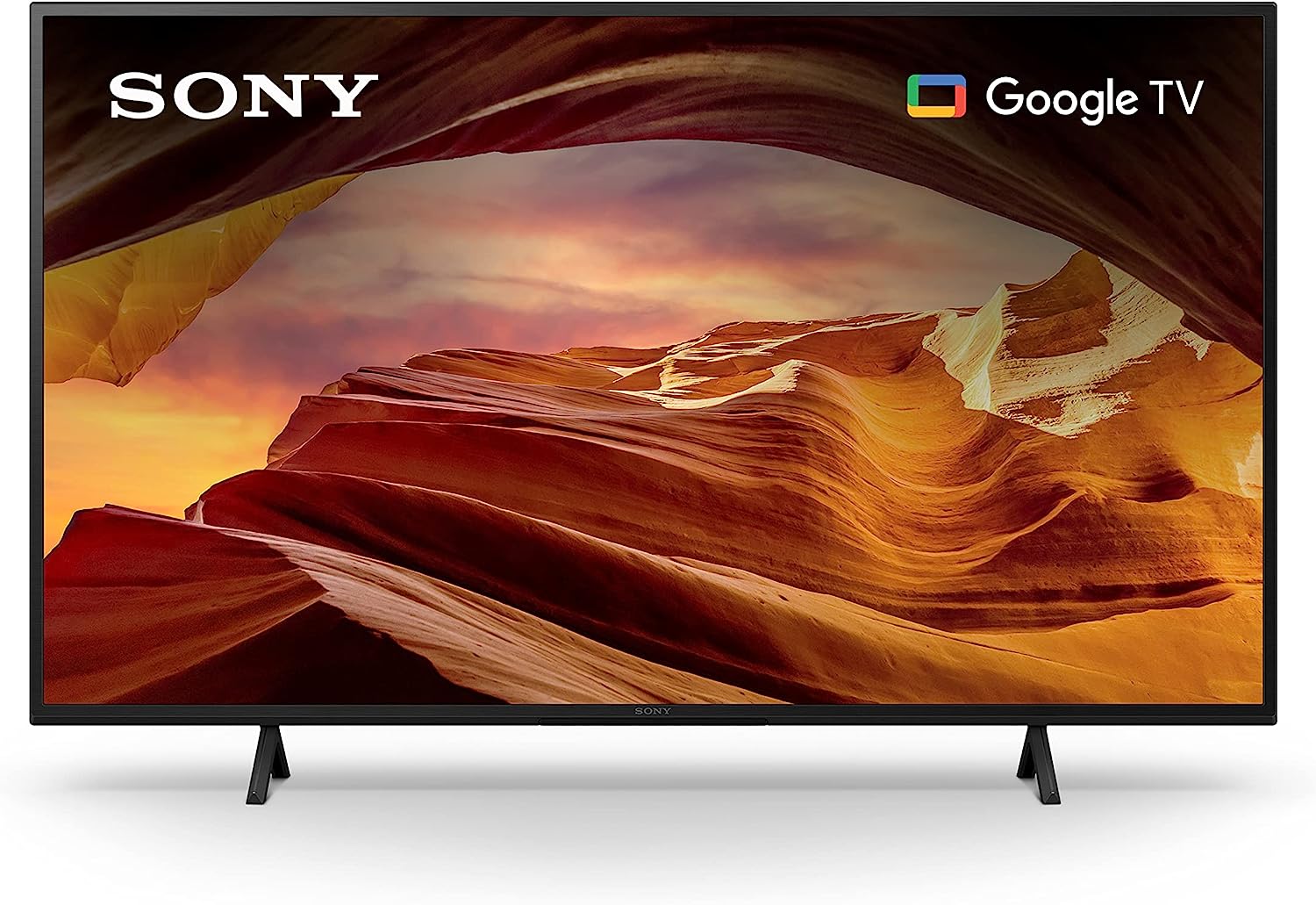 Sony 55 Zoll 4K Ultra HD Fernseher der X77L-Serie: LED Smart Google TV KD55X77L – Modell 2023, Schwarz