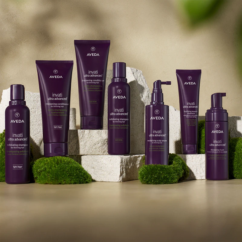 Condicionador espessante Aveda Invati Ultra Advanced™: Condicionador rico e intensivo para cabelos fracos e com queda.
