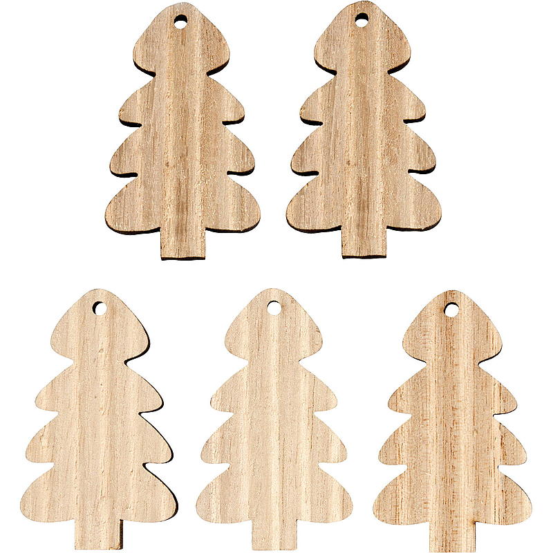 5er-Packung Deko-Sets aus Holz für Zuhause
