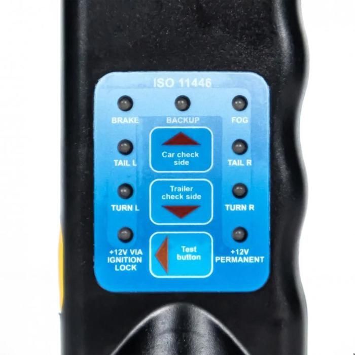 COMPROBADOR DE TOMAS DE REMOLQUE DE 13 PINES Y 12 V, HERRAMIENTA DE DIAGNÓSTICO