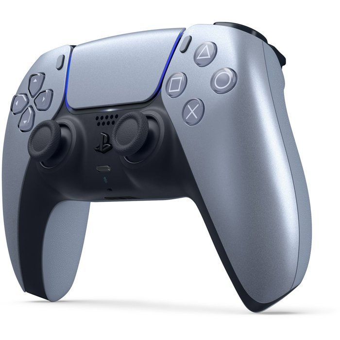 PS5 Digital Edition Bundle (without disc drive): PlayStation 5 (Slim) console + Vertical stand + 2nd DualSense controller Sterling Silver