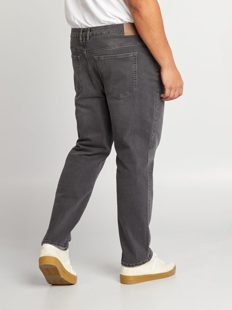 Slim fit jeans met 5 zakken - L30 - GRIJS