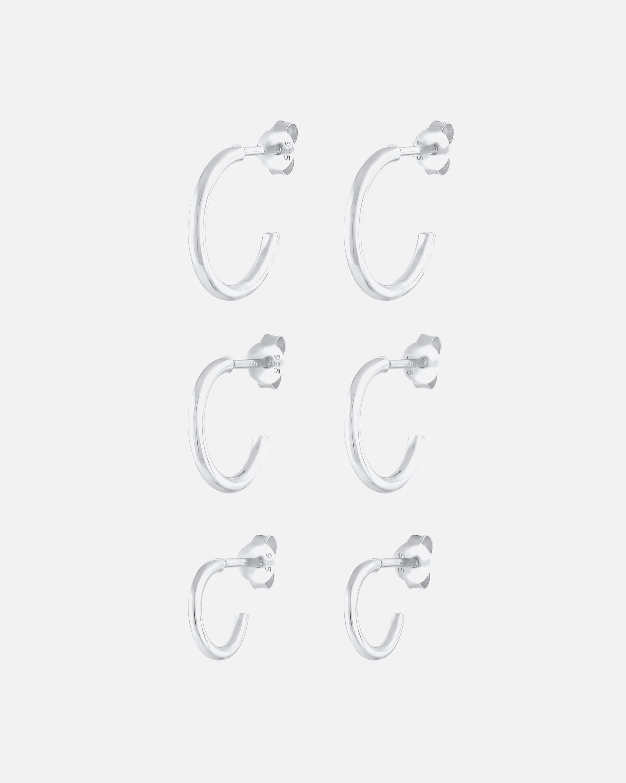 Elli Tendance Basique Boucles d'Oreilles Femme - (925/1000) Argent