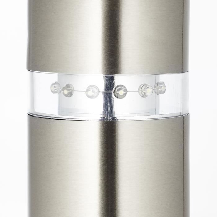 Bolardo exterior con sensor de movimiento - Brilliant - BOLE - 50x11,9cm - Casquillo E27 + LED integrado - Gris - IP44