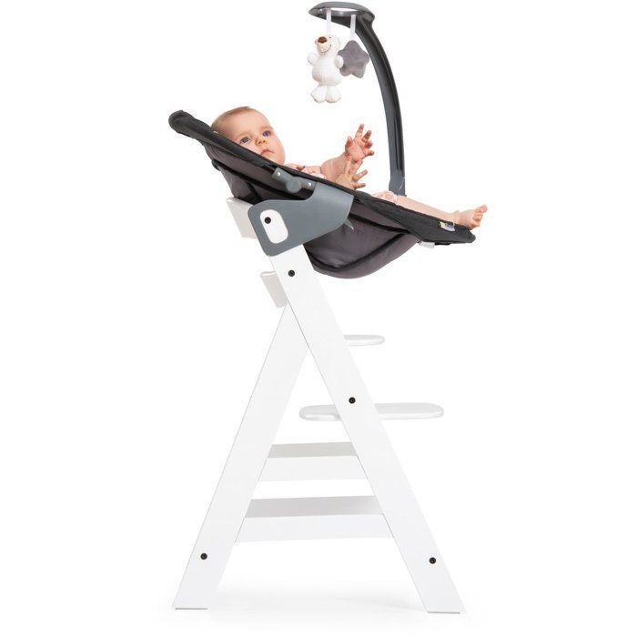 Hauck Alpha Bouncer Deluxe Babywippe mit Spielbogen - Grau