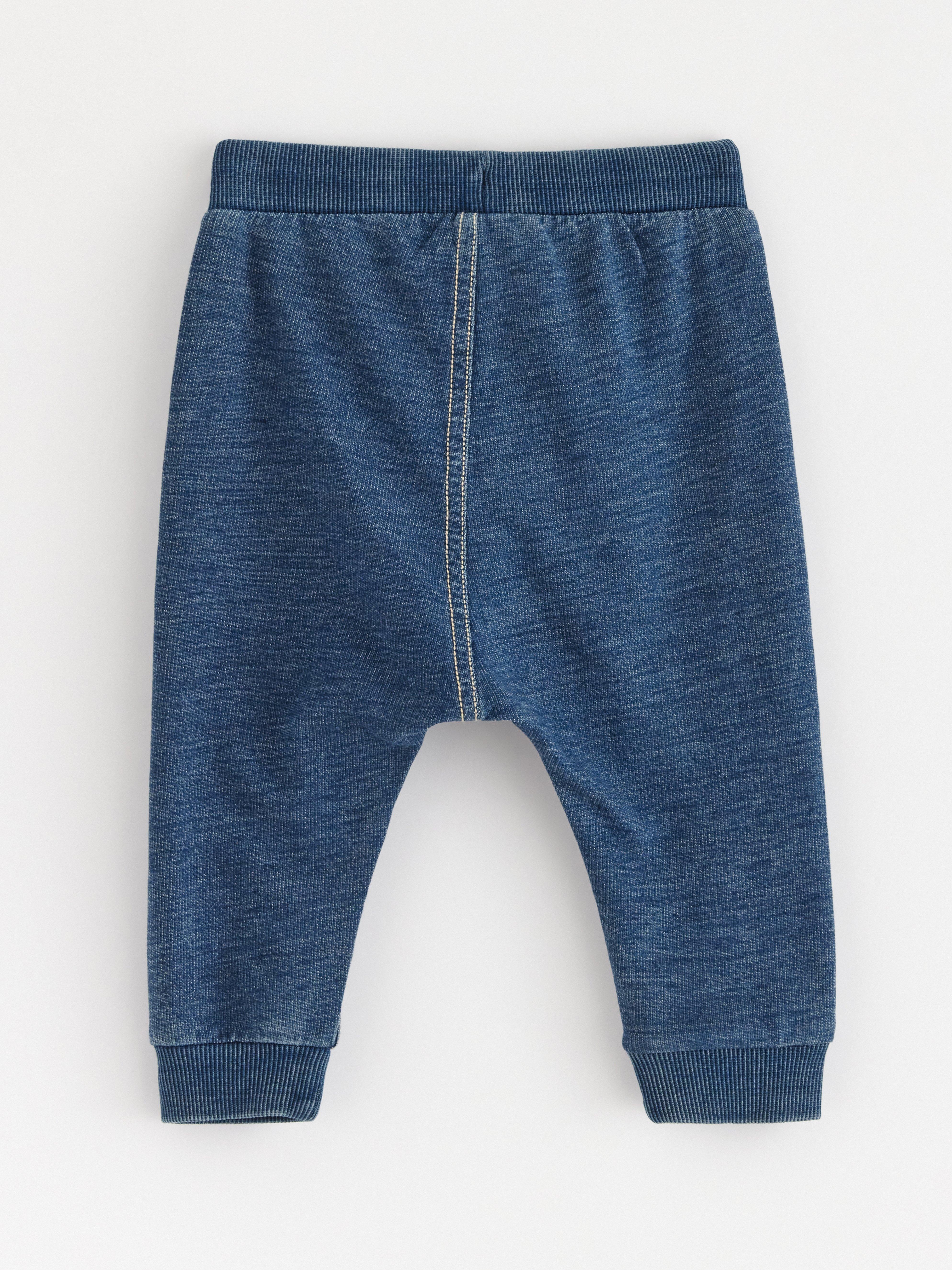 Pantalones deportivos con aspecto vaquero Azul vaquero