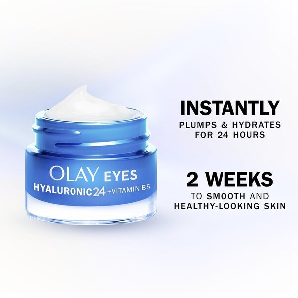 „Olay Hyaluronic 24 + Vitamin B5“ akių kontūro gelis, 15 ml, visiems odos tipams