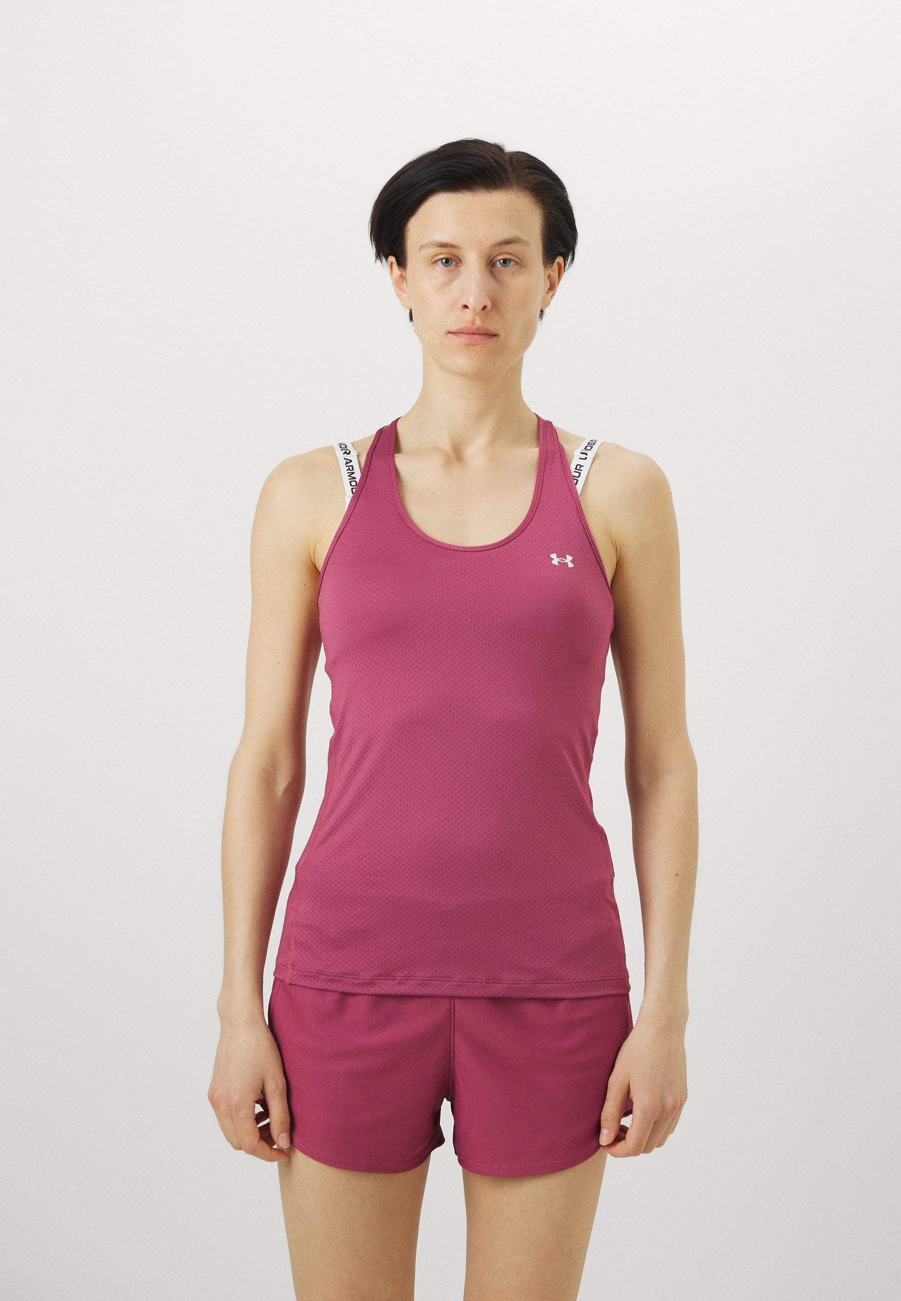 Under Armour TECH RACER - Top - fucsia crepuscolo