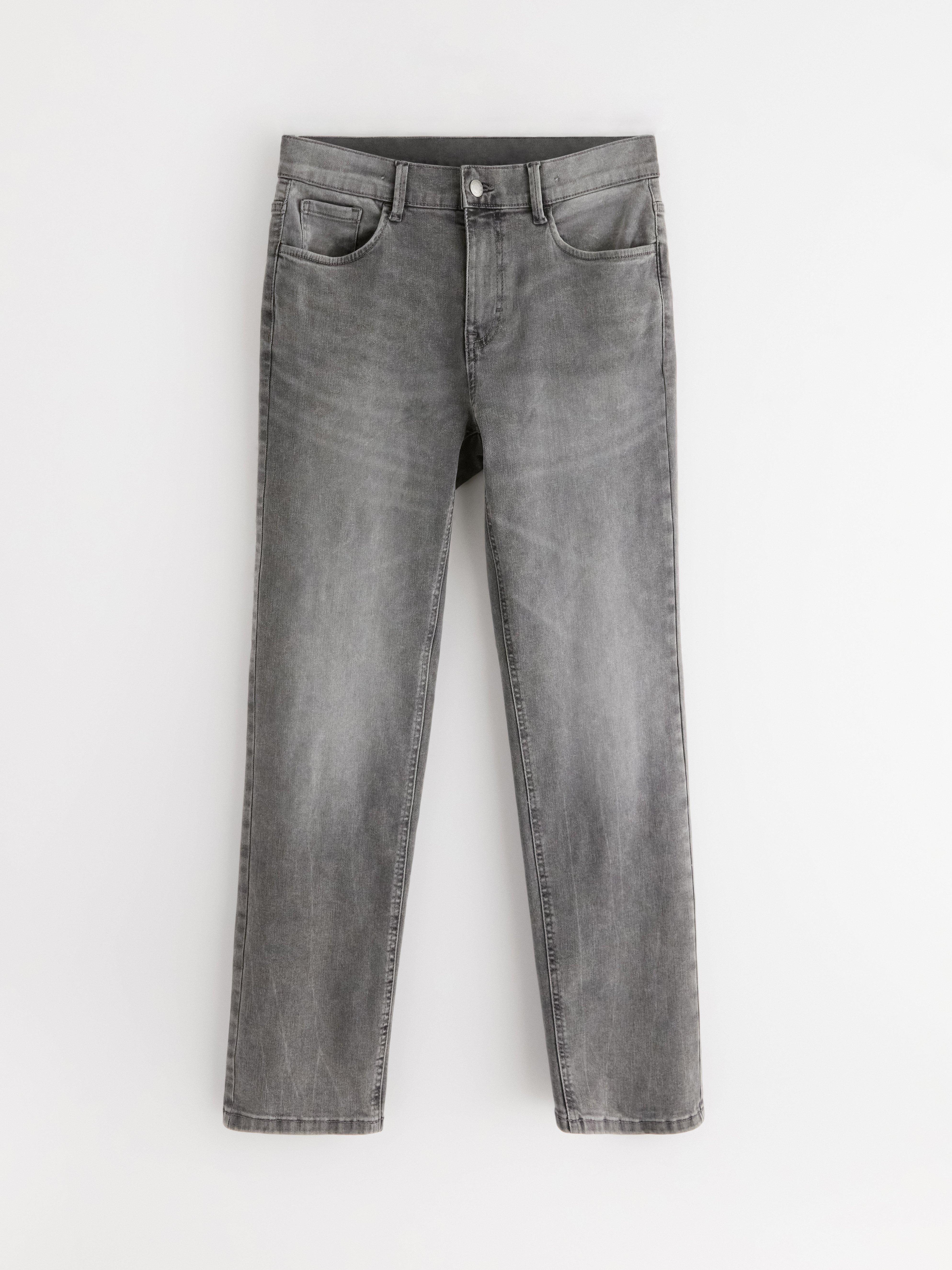 Pantalones vaqueros rectos STAFFAN, de elasticidad media, color gris.