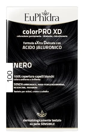 EUPHIDRA Euph Colorpro Xd 100 must. Dermatoloogiliselt testitud.