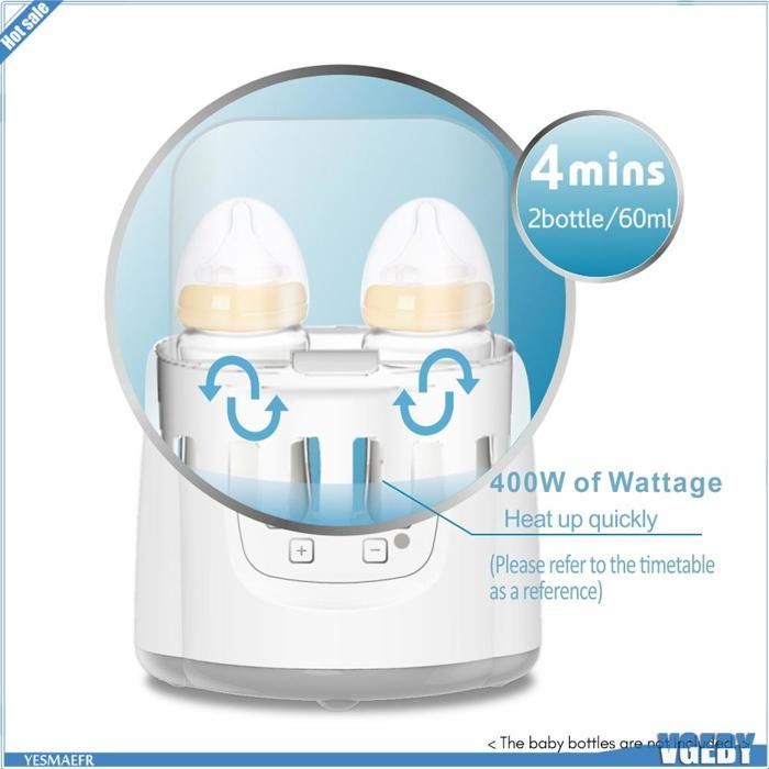 Esterilizador de mamadeiras Ashata Bimirth S0117E, 4 em 1: aquecedor de mamadeiras e esterilizador a vapor para cuidados com o bebê, plugue europeu.