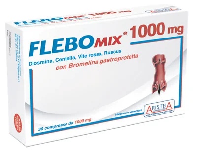 ARISTEA FARMACEUTICI Flebomix 1000 Complément alimentaire 30 comprimés pour le bien-être des pieds
