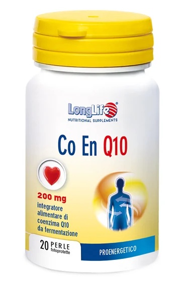 LongLife CoEnQ10 200 mg Nahrungsergänzungsmittel 20 Kapseln Energieunterstützung