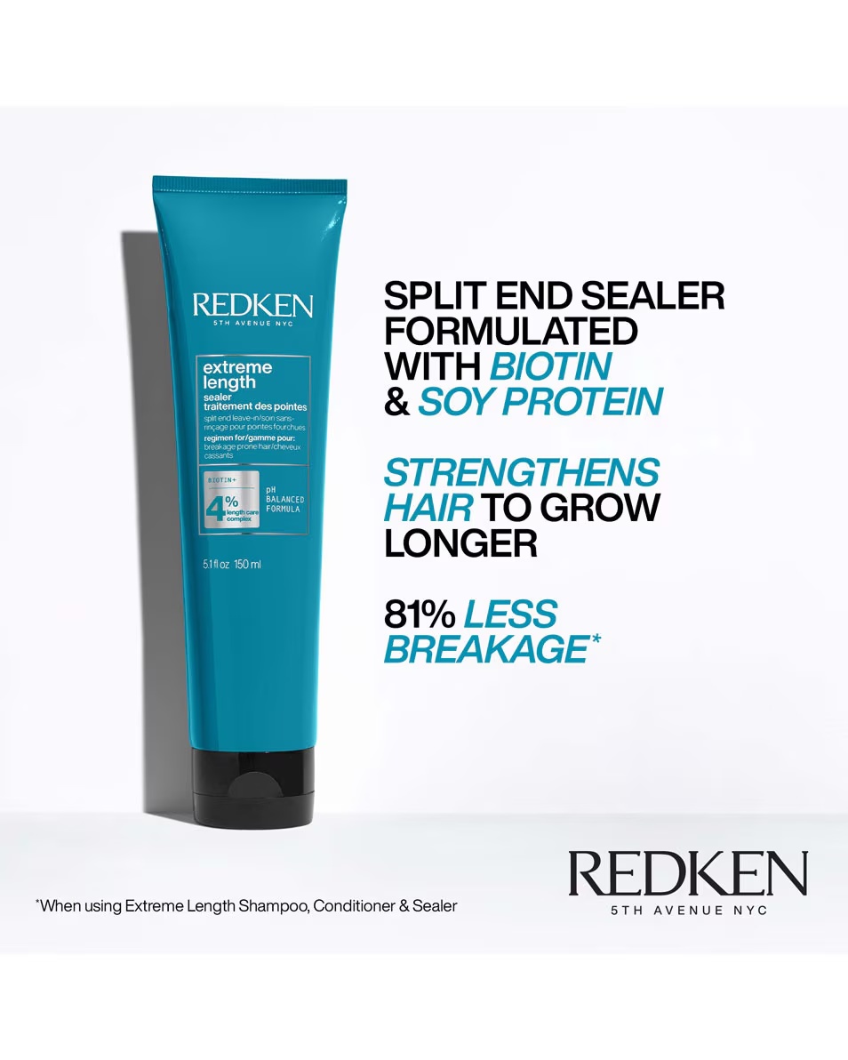 REDKEN Extreme Length Sealer θεραπεία χωρίς ξέβγαλμα για ψαλίδα - για μακριά μαλλιά