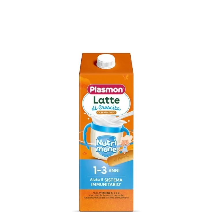 PLASMON Leche líquida Plasmon Nutrimune para la etapa de crecimiento 3 con galleta 2 x 500 ml