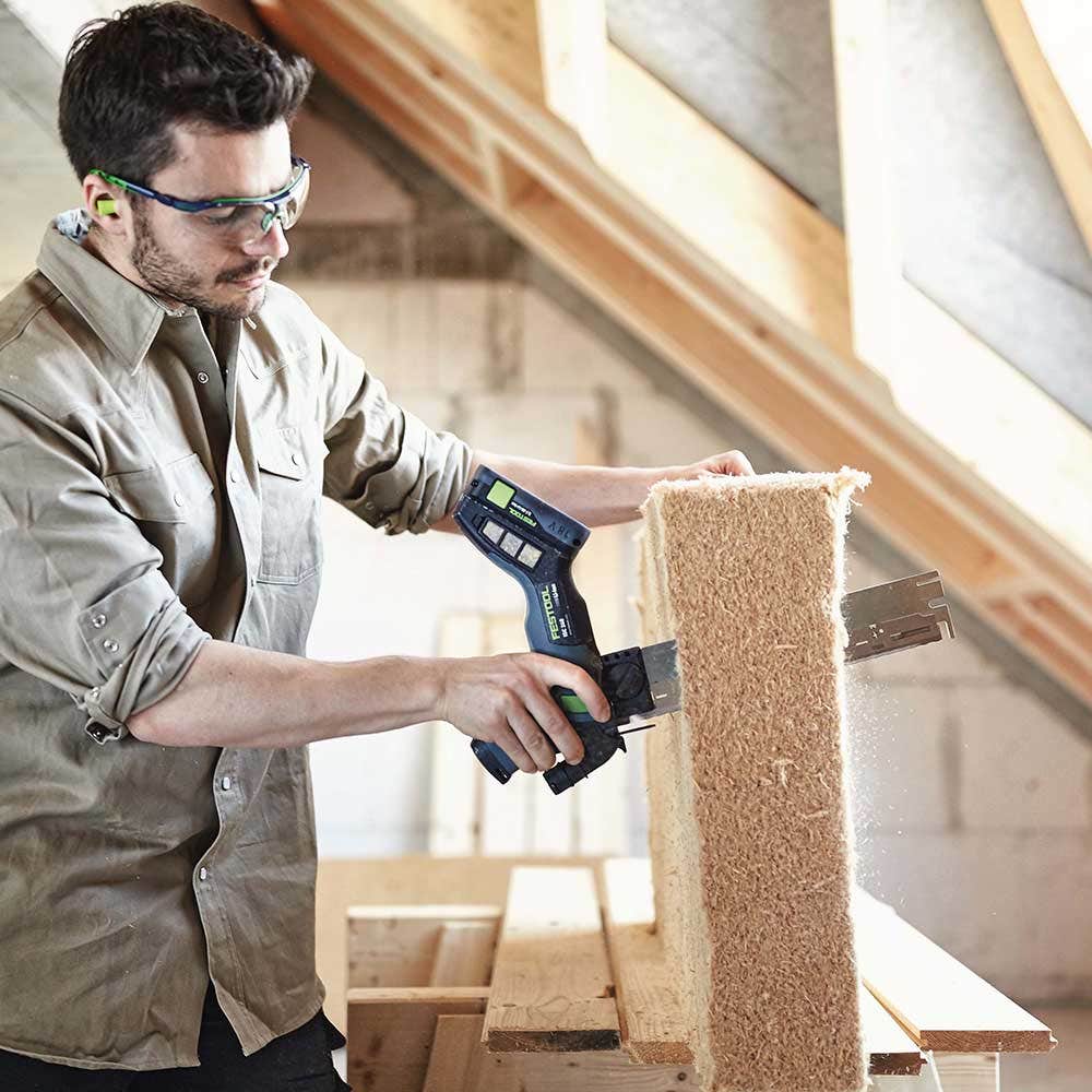 Serra isolante FESTOOL 18 V 240 mm ISC 240 com 1 bateria de 5,2 Ah em Systainer (conjunto 577128)