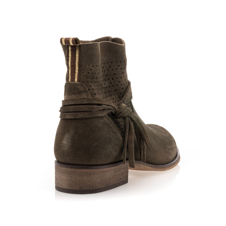 Zielone buty damskie / botki