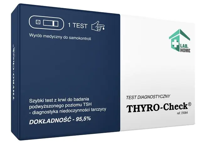 LabHome Thyro-Check, Szybki test z krwi do badania podwyższonego poziomu TSH