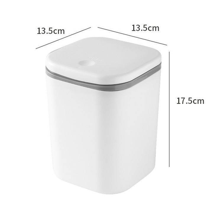 Poubelle meuble-lavabo - 1 pièce, Mini décheterie coton/éponge/ mouchoir bureau/table/table basse - Type poubelle Étiquette