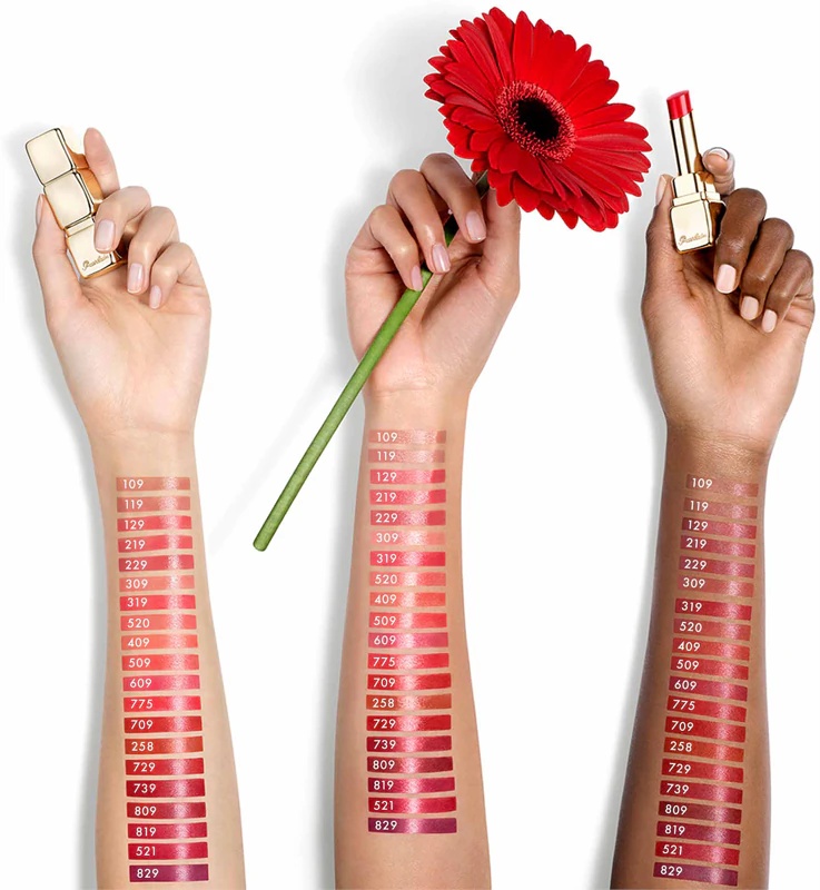 GUERLAIN KissKiss Shine Bloom Glossy lūpų dažai