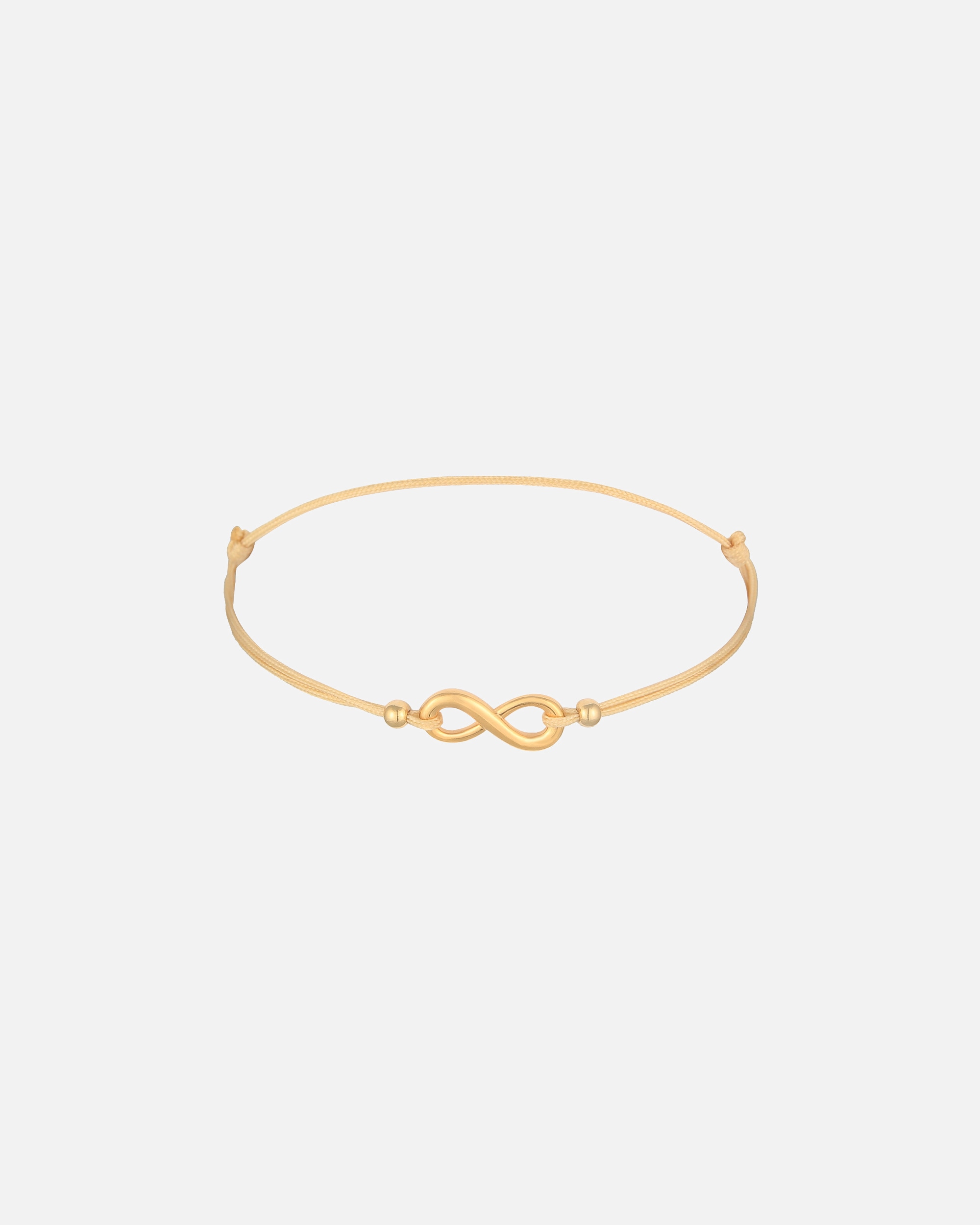 Elli Femmes symbole de l'infini avec nylon en Argent Sterling 925 Plaqué Or