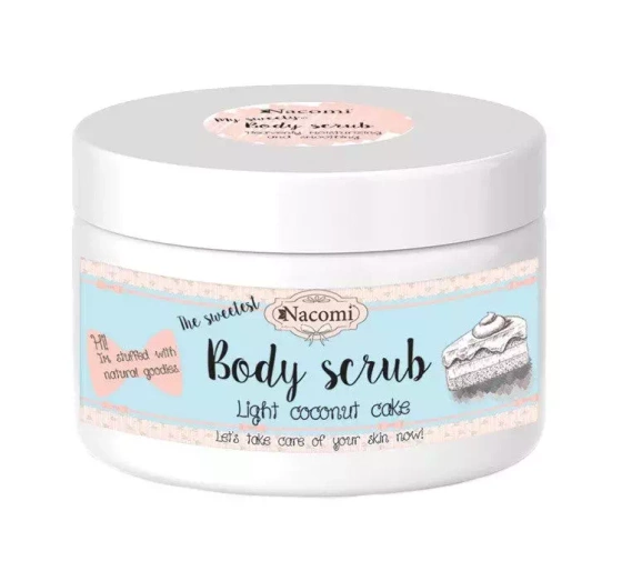Nacomi Body Scrub peeling do ciała Kokosowy Tort 200 g