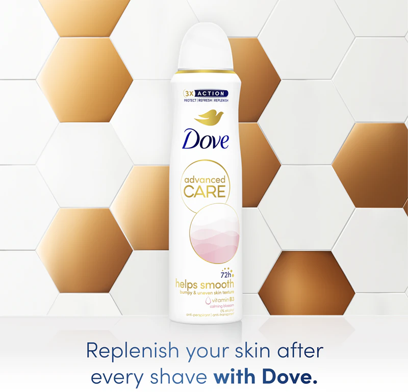 Desodorante spray Dove Advanced Care Calming Blossom