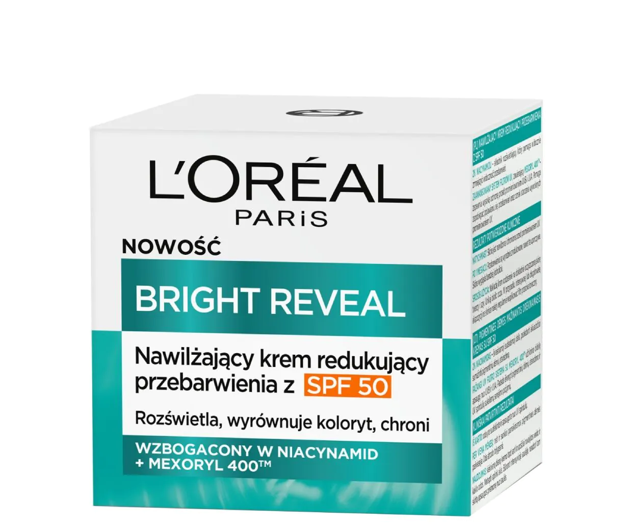 L’Oréal Bright Reveal Nawilżający krem redukujący przebarwienia SPF50 50ml