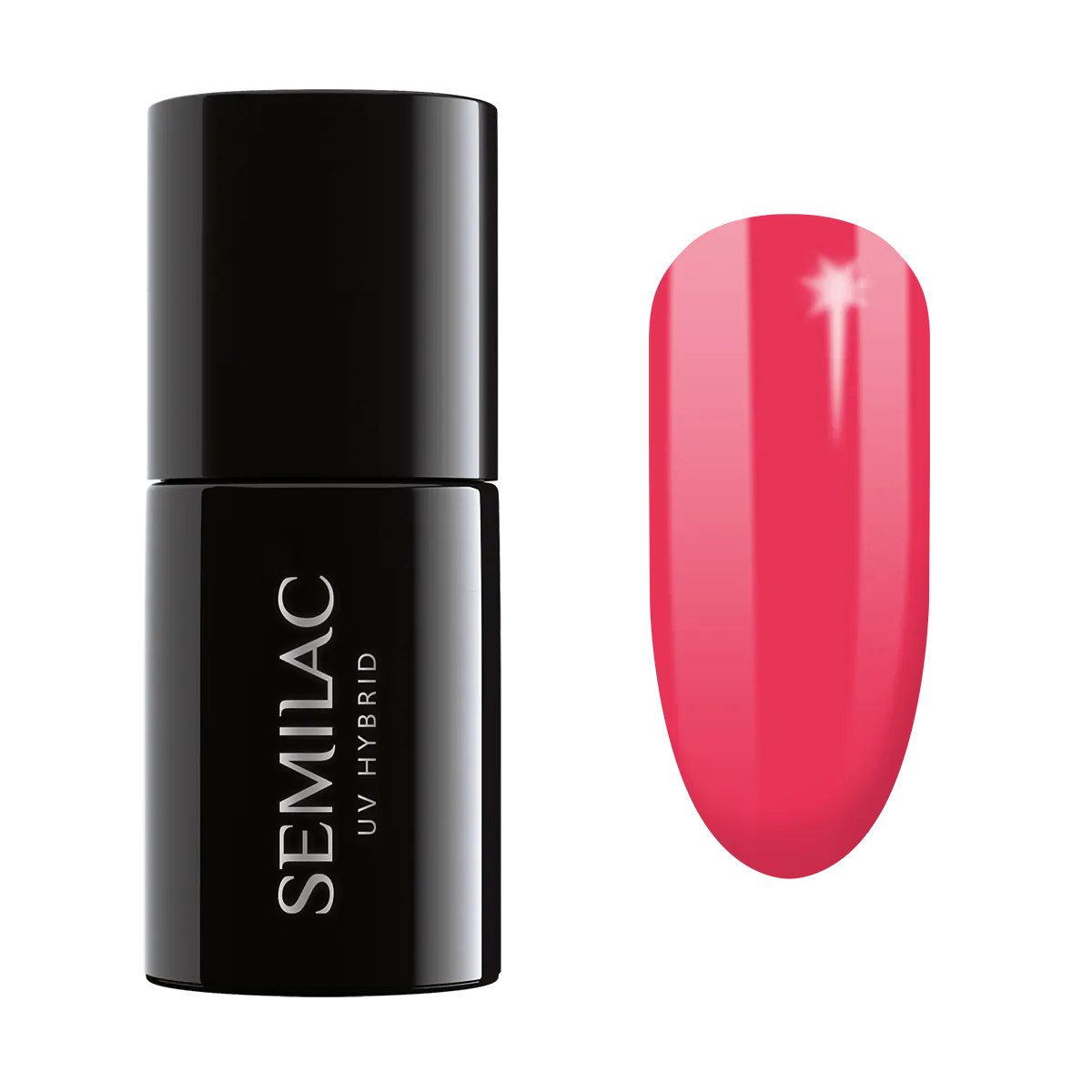 Semilac UV Hybrid Lakier hybrydowy, 042 Neon Raspberry