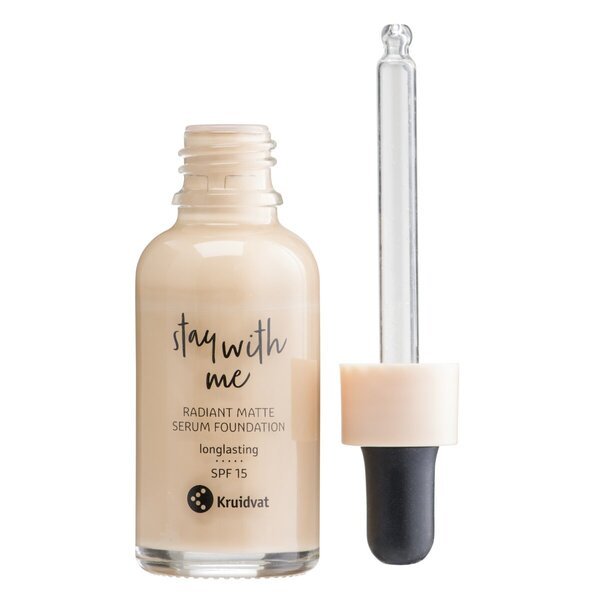 Kruidvat Stay With Me 020 N Warm Sand Radiant Matte Serum Foundation<br>30ml