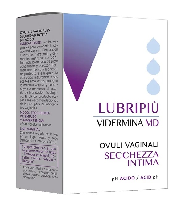 VIDERMINA Vidermina Lubripiu' Huevos vaginales Bienestar vaginal
