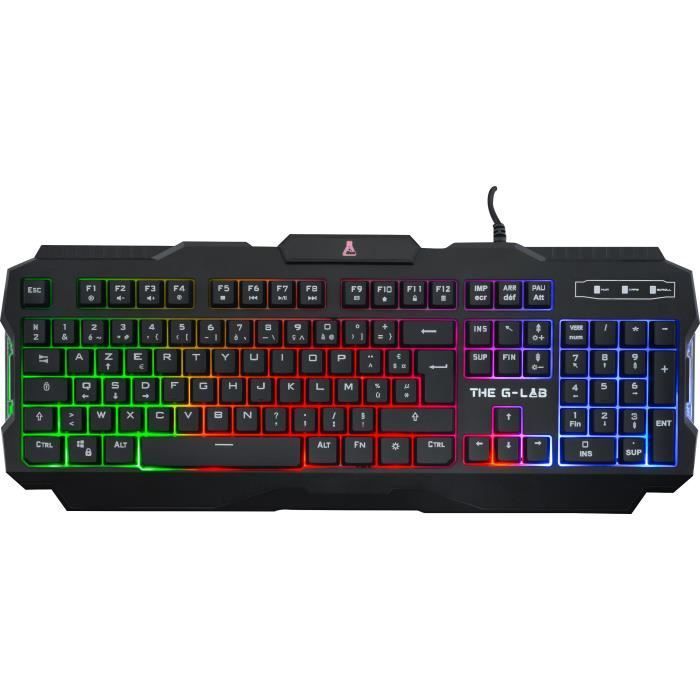 4-in-1 Gaming Bundle - The G-Lab - ARGON COMBO - Wired Mouse - Wired Keyboard - Wired Headset - Mouse Pad