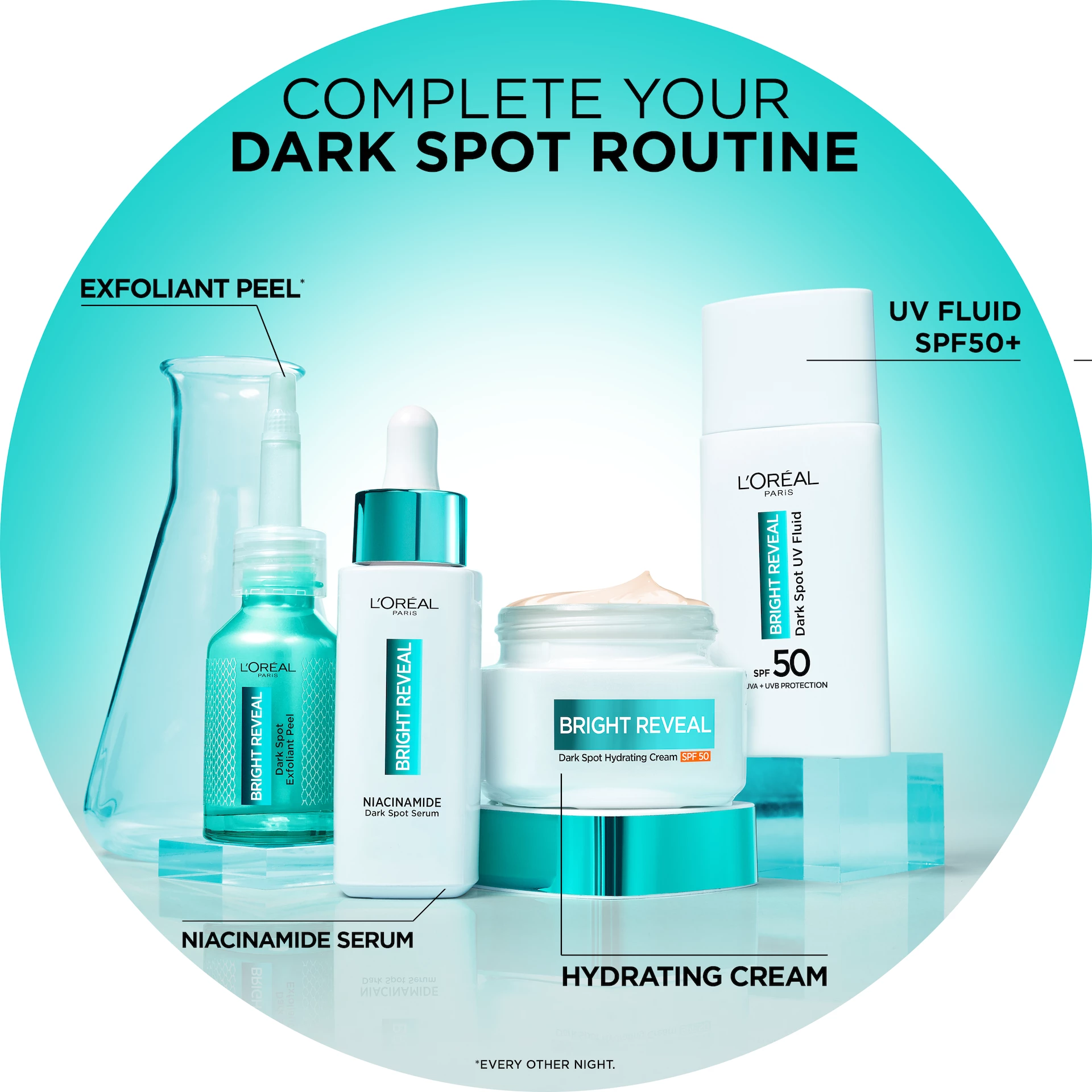 Bright Reveal Niacinamid Sötét Foltokra Hámlasztó Peeling 25 ml - L'Oréal Paris