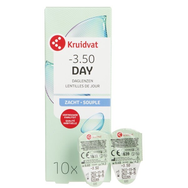 Kruidvat Opticare -3.50 Мека дневна контактна сочива<br>Медицински уређај - 10 комада