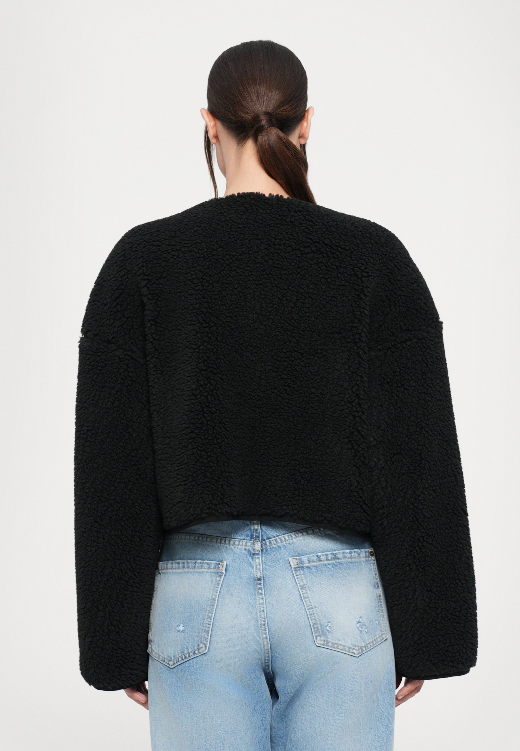 DSQUARED2 ICON LOOSE KABAN - Fleecejack - zwart