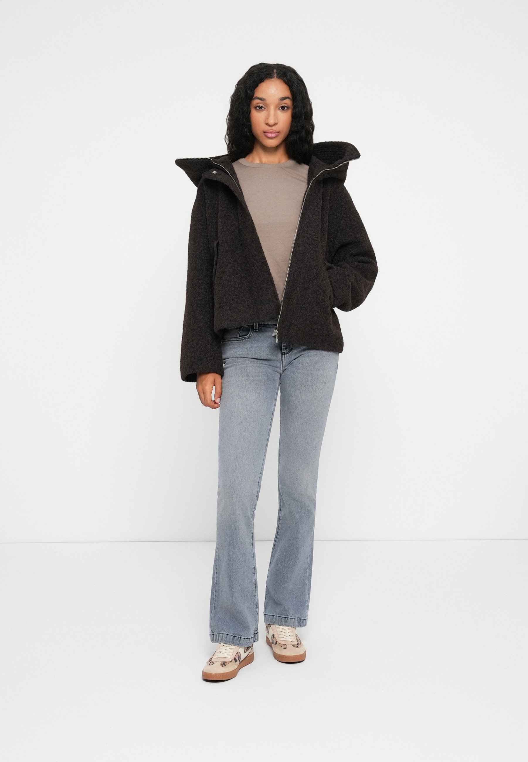 JDY JDYNEVADA HOOD JACKET - Zimní bunda - black