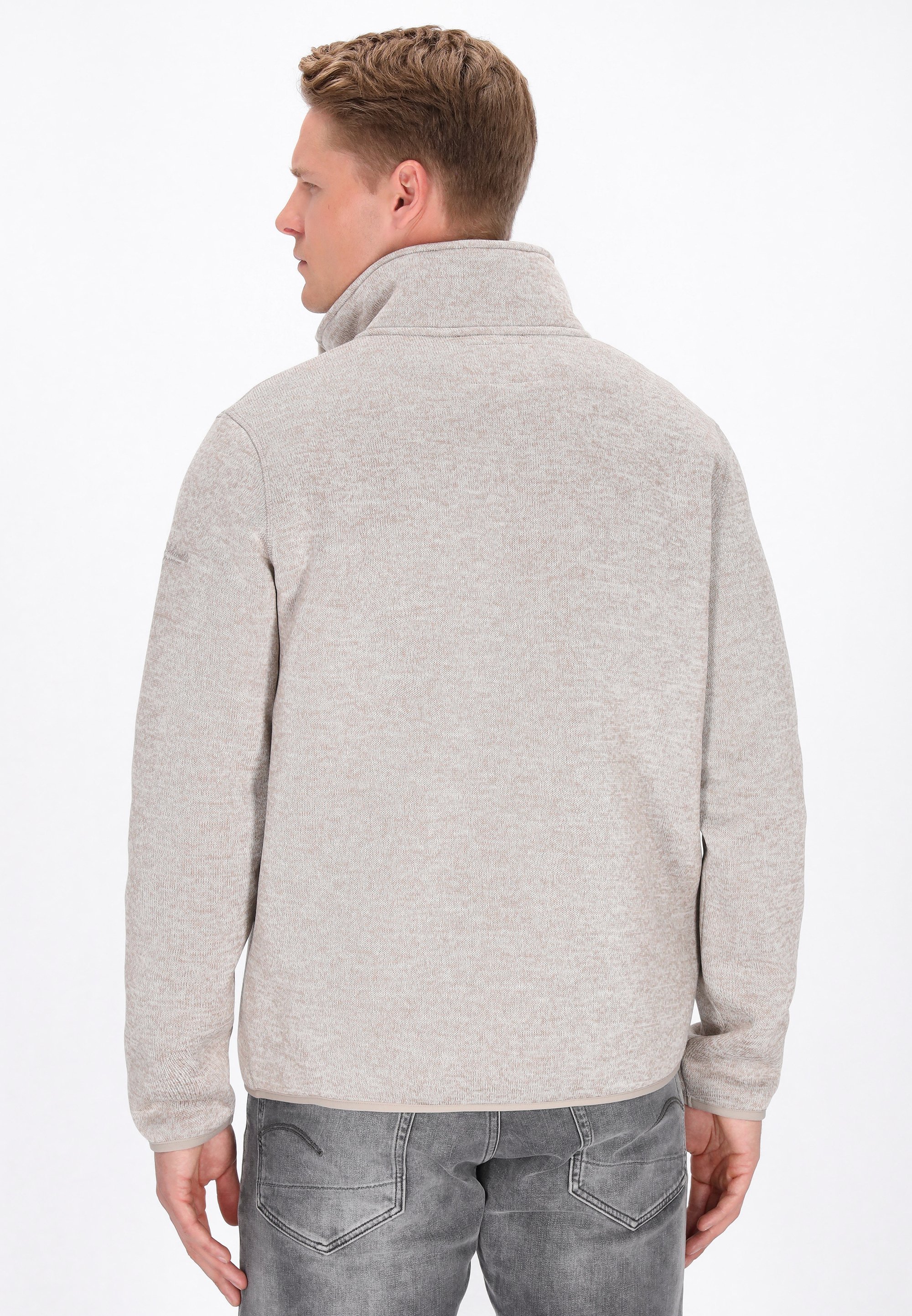 Schmuddelwedda Fleecejacke – Elfenbeinmeliert