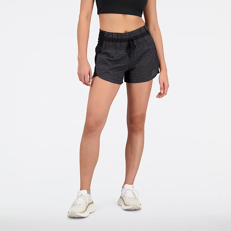 Impact Run damesshorts met lichtgevende details (7,6 cm) – zwart