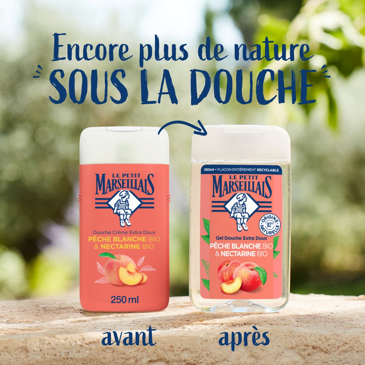 Le Petit Marseillais DOUCHE EXTRA DOUXPECHE BLANCHE BIO & NECTARINE BIO