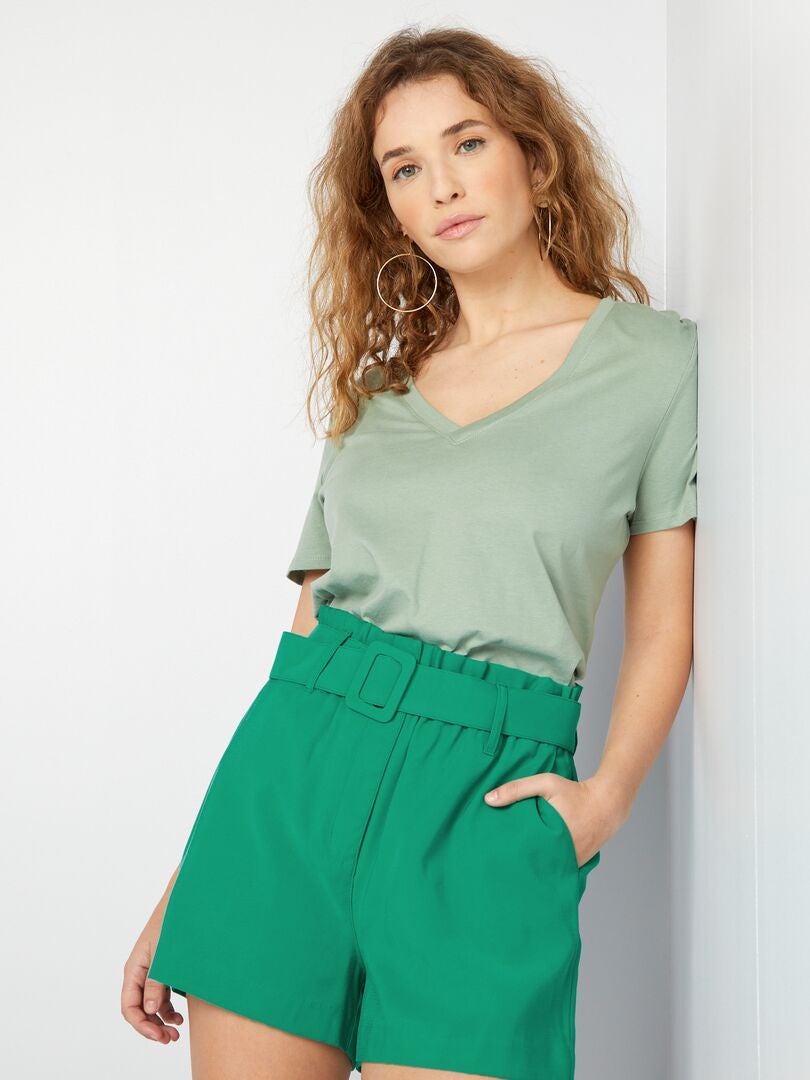 Camiseta básica - VERDE